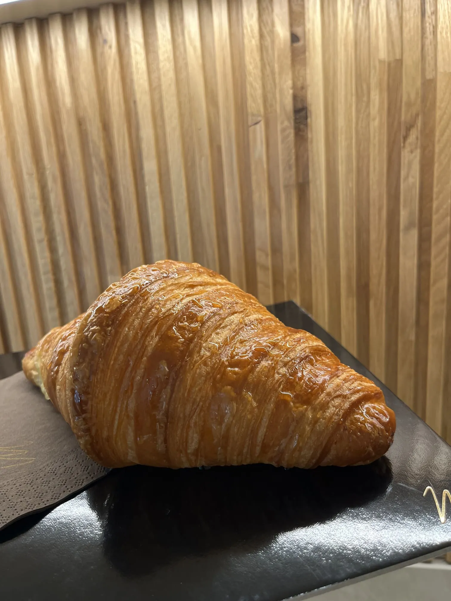 Dettaglio della sfogliatura di un cornetto